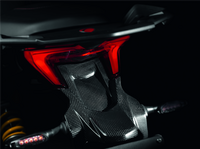 Kennzeichenhalter-Cover aus Kohlefaser --Ducati